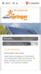 Mobile Screenshot of elektrospringer.de