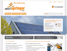 Tablet Screenshot of elektrospringer.de